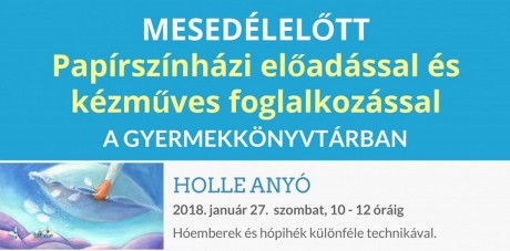 Mesedélelőtt lesz kézműves foglalkozással a Vörösmarty Könyvtár Gyermekrészlegén